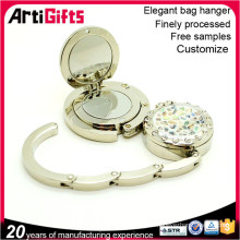 From china manufacture gift box foldable rhineston mirror bag hanger